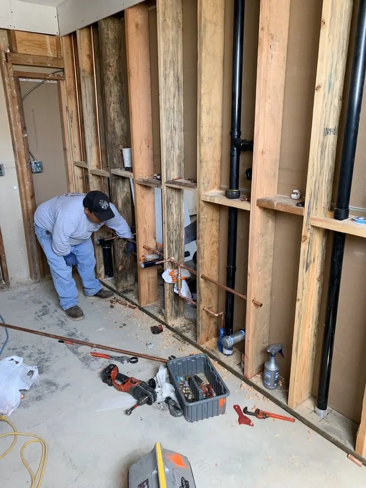 Commercial rough-in plumbing for Gas Line Repair in Wing Pointe